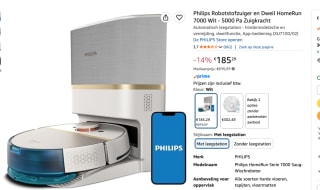Philips HomeRun 7000 (XU7100/02) robotstofzuiger voor €185,29 bij Amazon