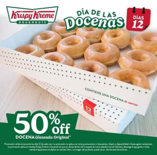 Docena Glaseada Original al 50% | Krispy Kreme (Día 12)