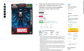 Figura Marvel Legends Dark Avengers Spider-Man por $478 | Amazon