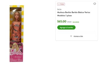 Muñeca Barbie Básica por $65 | Walmart