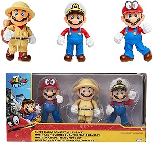 Nintendo Super Mario Multipack Odyssey de 3 Figuras Mario de 10 cm por 14.99€