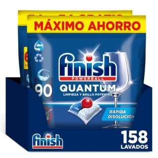 Finish Powerball Quantum 158 Pastillas lavavajillas por 23.35€