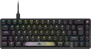 Teclado gaming óptico-mecánico con cable Corsair K65 Pro Mini RGB 65% por 79.99€