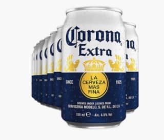 48 blikjes Corona Extra bier voor €37 bij Foodello