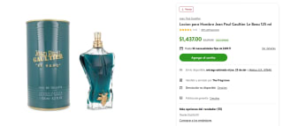 Loción Jean Paul Gaultier Le Beau 125ml por $1,337 | Bodega Aurrera