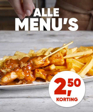 €2,50 korting op alle menu's bij Kwalitaria