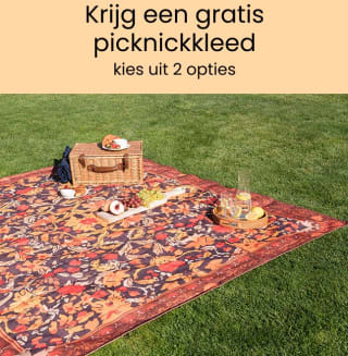 Gratis picknickkleed bij besteding vanaf €300 bij Beliani