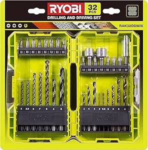 Ryobi 32 Piece Drill & Screw Bit Set £9.99 Amazon Deal