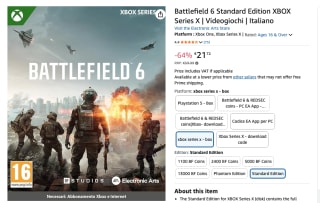 Battlefield 6 - Xbox Series X voor €25,38 bij AMazon
