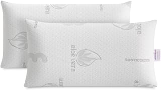 Todocama Almohada Viscoelástica Aloe Vera (Pack 2 Unidades 70 cm) por 29.99€