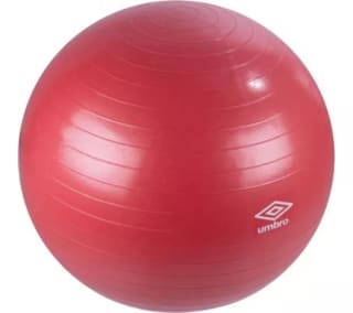 UMBRO Fitness Ball - 75 cm, Red | Yoga Mat £5.39 | 9 Piece resistance Tube Set £5.39