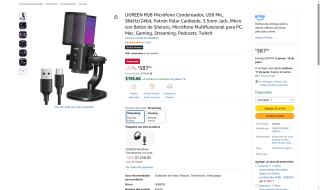 Micrófono UGREEN por $587 | Descuento Amazon