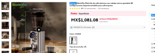 BioloMix CG210 molinillo de café eléctrico por $1,081 en AliExpress