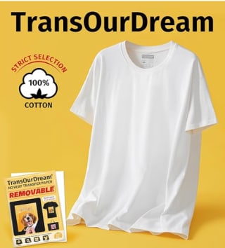 Camiseta de algodón Puro on Papel de Transferencia,