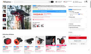 Luz Trasera LED ROCKBROS Q2 por $209 | AliExpress