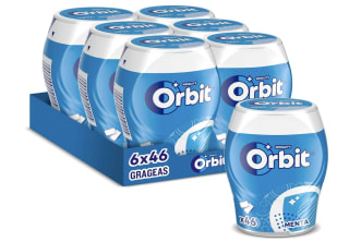 Orbit Bote De Chicles Sin Azúcar Sabor Menta Pack De 6 Por 12,83€