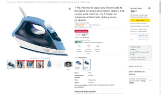 T-FAL Plancha de Vapor Suela XL $287 | Oferta Amazon