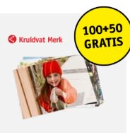 100+50 stuks gratis op Kruidvat Merk fotoafdrukken