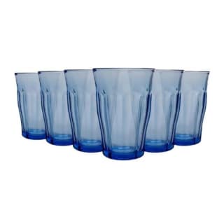 6 verres DURALEX Picardie marine 36cl à 3,50€