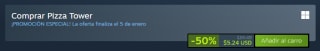 Pizza Tower por $114 | Descuento Steam