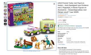 LEGO Friends Trailer met Paard en Veulen (42695) voor €18,66 bij Amazon