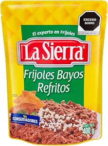 La Sierra Frijoles Bayos Refritos 400g por $11 en Amazon