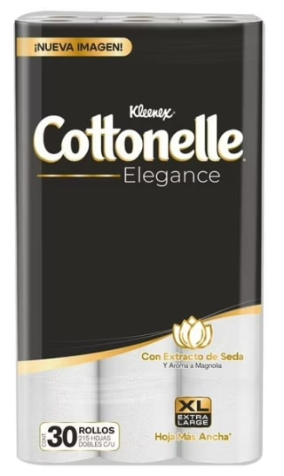 Papel higiénico Kleenex Elegance Cottonelle 30 rollos por $167 en Walmart