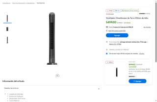 Ventilador Omnibrezee en $499 | Descuento Walmart