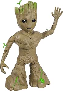 Marvel Studios I Am Groot, Groove 'N Grow Groot, Figura interactiva de 34 cm (inglés)