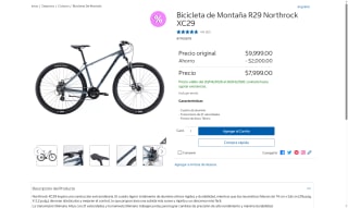 Bicicleta Northrock XC29 29" por $7,999 | Oferta Costco