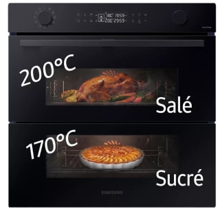 Four encastrable SAMSUNG NV7B45502AK DualCookFlex à 649€