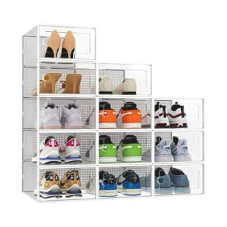 Caja Organizadora De Zapatos Apilables Set 4 Unidades por solo $8.990 en Líder
