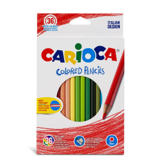 Carioca Caja de 36 lápices de colores, cuerpo hexagonal lacado, mina resistente 1.99€