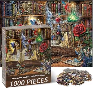 Vicloon Puzzle Adulto 1000 Piezas, 70 * 50cm Libro de Hechizos por 8.59€