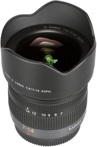 Panasonic LUMIX G 7-14mm f/4.0 MFT Black voor €539 bij Amazon