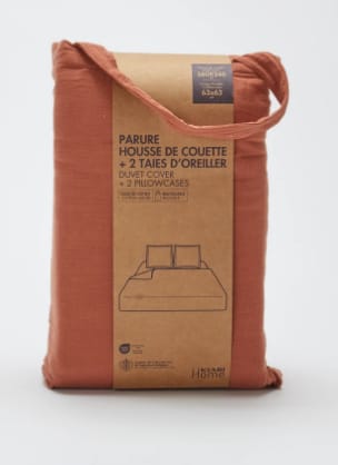 Parure de lit 2 personnes en gaze de coton à 19,50€