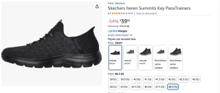 Skechers Summits Eckler voor €39 bij Amazon
