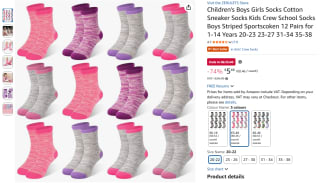 Zerulets 12 paar kindersokken voor €5,48 bij Amazon