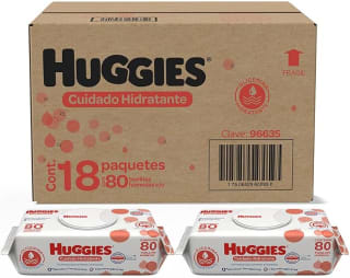 Toallitas Huggies Cuidado Hidratante 1440 pzs por $420 | Oferta Amazon