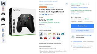 Control Xbox Series X/S/One por $942 | Mercado Libre