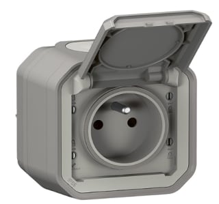 Prise étanche Legrand IP55 avec terre Plexo à 4,90€