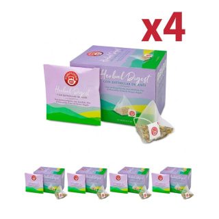 Pompadour Herbal Digest Infusión Pack Ahorro 4 x 15 Bolsitas Piramidales por 1.99€