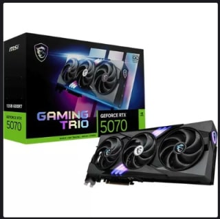 Carte graphique MSI GeForce RTX 5070 GAMING TRIO OC à 634,79€