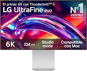 Monitor LG 32U990A-S, 32" 6K, 60 Hz, 5 ms, NANO IPS Black por 1.262€
