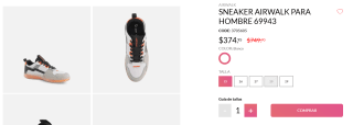 Sneaker Airwalk para Hombre por $299 | Andrea