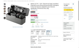 DJI Mic 3 Kit Inalámbrico por $3,519 | Amazon (Santander)