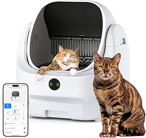 Arenero Gatos Autolimpiable Sin Olores e Higiénico, Capacidad Grande por 208€