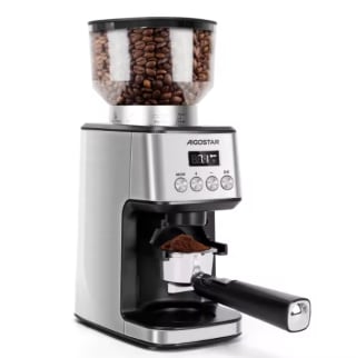 AIGOSTAR Molinillo de Café Eléctrico con Soporte Desmontable y Contenedor por 49.39€