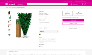 Árbol Navidad 180cm Invertido por $999 | Oferta Liverpool