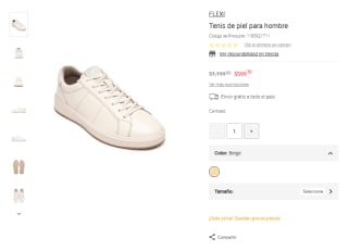 Tenis Flexi para Hombre por $599 | Oferta Liverpool